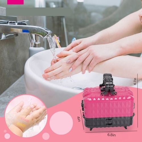 ZESTAW KOSMETYKÓW DO MAKIJAŻU I PAZNOKCI KUFEREK MAKE UP PREZENT DLA DZIECI na Arena.pl