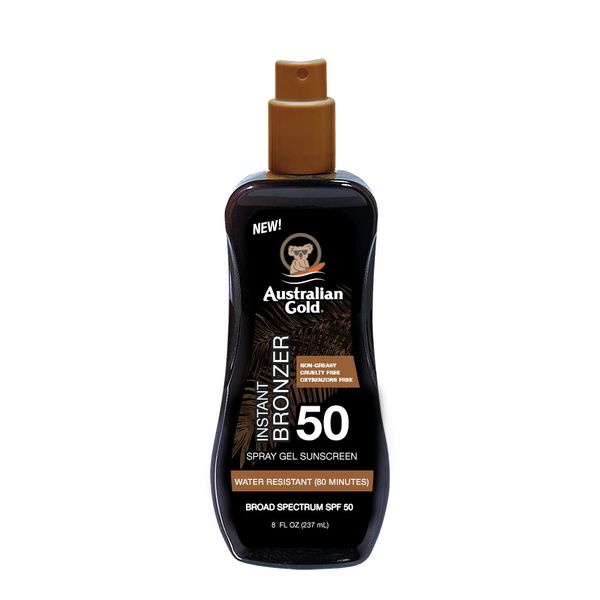 Australian Gold Żel W Sprayu Z Bronzerem SPF50 + Aloe Po Opalaniu zdjęcie 2
