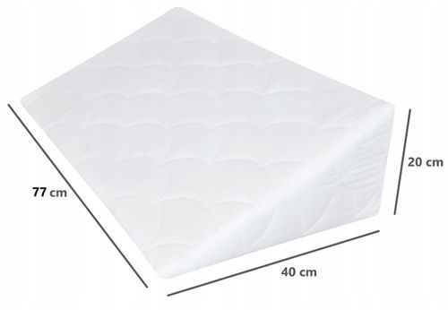 PODUSZKA KLIN pod głowę ANTYREFLUKSOWA 77x40x20 cm na Arena.pl
