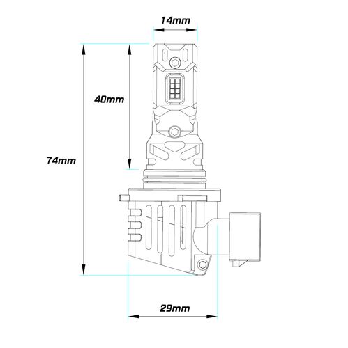 żarówki LED HB3 9V-32V CANBUS CSP 2 szt 8000lm na Arena.pl