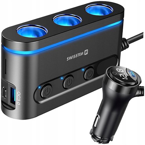 SWISSTEN ŁADOWARKA SAMOCHODOWA USB-C USB ADAPTER na Arena.pl