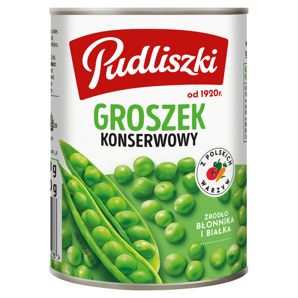 Pudliszki Groszek konserwowy 400 g zdjęcie 1