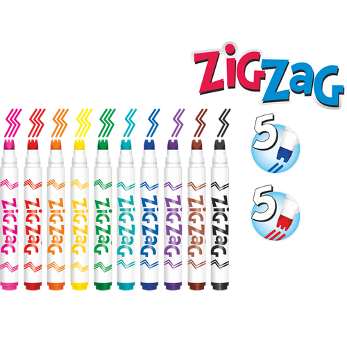 flamastry zig zag 10 kolorów colorino na Arena.pl