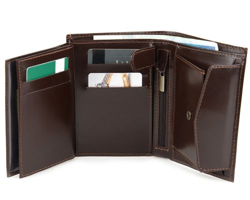 Portfel męski Alloy - Stefania Brązowy na Arena.pl