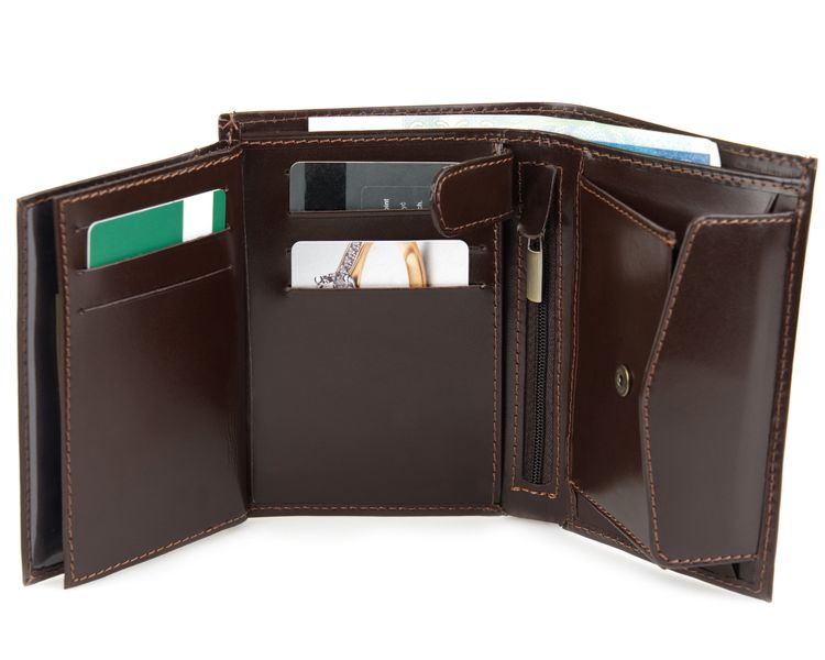 Portfel męski Alloy - Stefania Brązowy zdjęcie 3