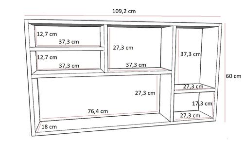 Regał Milano dąb artisan na Arena.pl
