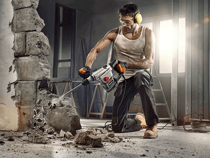 GRAPHITE MŁOT UDAROWY udarowo-obrotowy SDS MAX udar 10J 1250W 58G874 zdjęcie 7