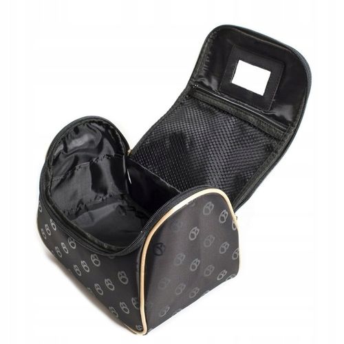 Kosmetyczka Damska Na Kosmetyki Średni Kuferek Podróżny Czarny NOBLE na Arena.pl