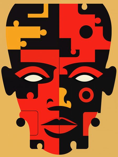 Plakat 60x80cm Puzzle Tożsamości zdjęcie 1