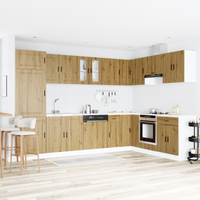 Szafka pod zlew Porto 2 pcs Brązowy 80 x 46 x 84.5 cm