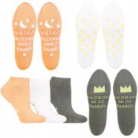 Skarpetki Damskie ABS Stopki Bawełniane Antypoślizgowe Silikon MORAJ 35-38