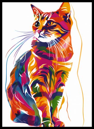 Plakat 39,5x55cm Nasycony Kot na Arena.pl