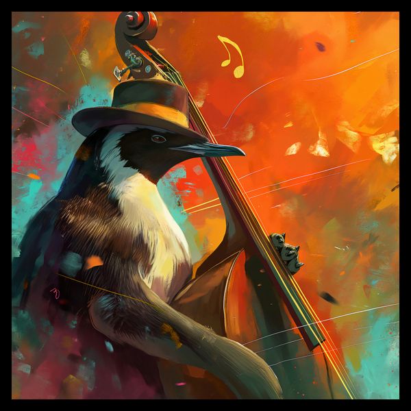 Plakat 50x50cm Pingwinia Nuta zdjęcie 2