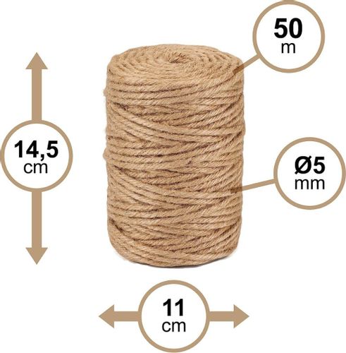 Sznurek jutowy 5mm/50m MINOS na Arena.pl