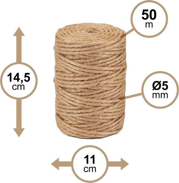 Sznurek jutowy 5mm/50m MINOS zdjęcie 4