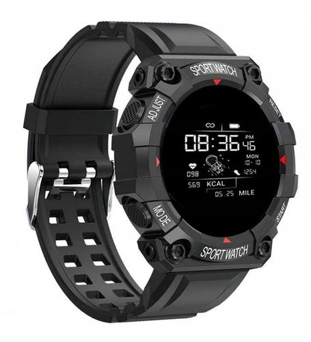 Smartwatch CZARNY WIELOFUNKCYJNY IOS ANDROID BLUETOOTH SMARTBAND na Arena.pl