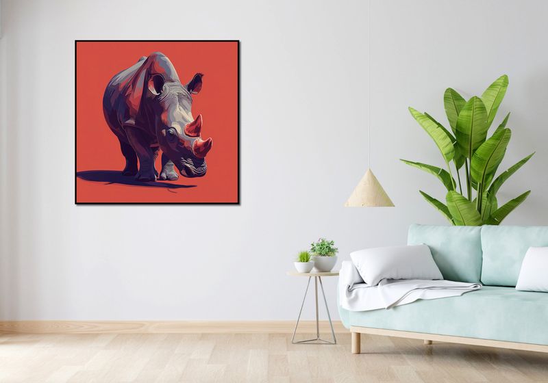Plakat 100x100cm Marszujący Gigant zdjęcie 4