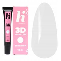 HI HYBRID GEL 3D ŻEL DO ZDOBIEŃ PAZNOKCI INVISIBABE TRANSPARENTNY 10ml