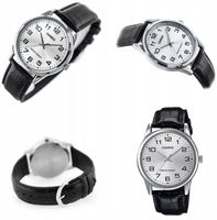 ZEGAREK MĘSKI CASIO RIZER +BOX +GRAWER skórzany cyfry klasyczny