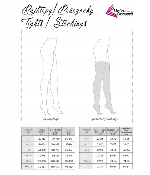 Zniewalające Rajstopy W Kwiaty - Durdonata LivCo Corsetti S zdjęcie 4