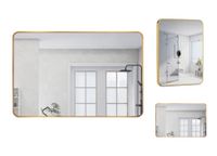 Lustro LOFT 40x60cm złote ścienne łazienkowe do salonu sypialni loftowe Industrialne minimalistyczne