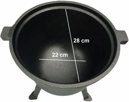 KOCIOŁEK ŻELIWNY GARNEK myśliwski węgierski pieczonki 10L na OGNISKO GRILL zdjęcie 10