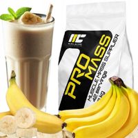 GAINER białko węglowodany siła moc Muscle Care Pro Mass BANAN 3kg