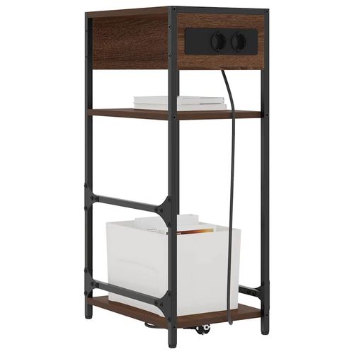 Szafka Nocna z szufladą Brązowy dąb 40 x 27 x 76 cm na Arena.pl