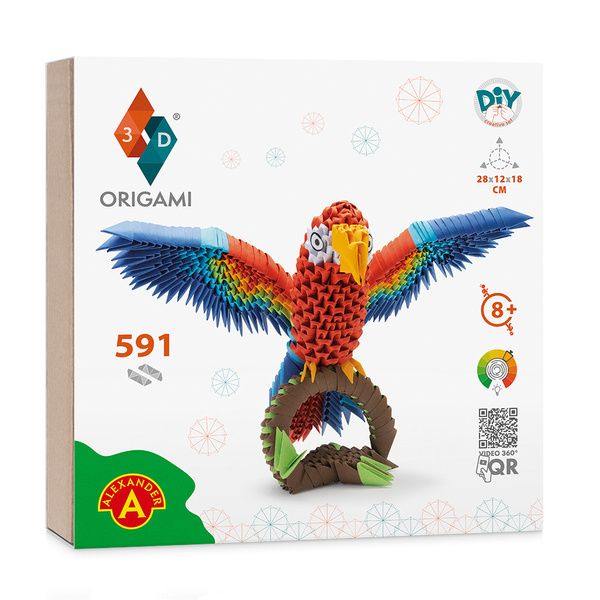 ND01_248244 Origami 3D Papuga 28461 zdjęcie 1