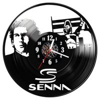Zegar ścienny z płyty winylowej Ayrton Senna 1010.14