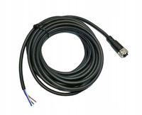 Przewód 5m z wtyczką żeńską prostą M12 4pin do czujników