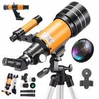 TELESKOP ASTRONOMICZNY ZE STATYWEM REGULOWANY OBIEKTYW 70 MM Z 2 OKULARY
