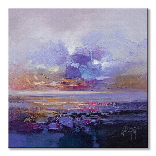 Abstrakcja Colour Collision Study - obraz na płótnie 40x40 cm na Arena.pl