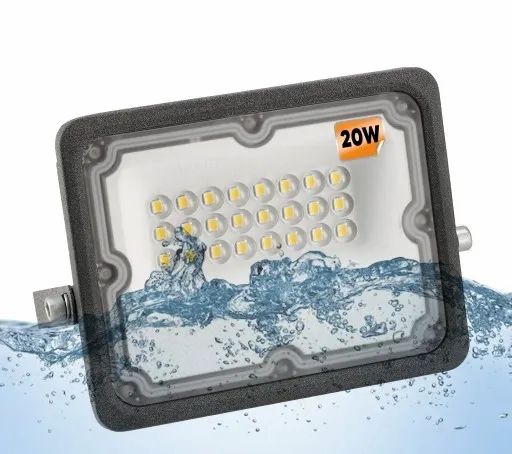 Halogen LED Naświetlacz Reflektor 20W Wodoszczelny Zewnętrzny IP65 PREMIUM zdjęcie 2