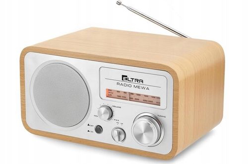 Radio Eltra Mewa FM/LW jasne srebrne drewno retro na Arena.pl