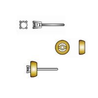 Złote kolczyki Staviori z diamentem