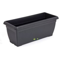 Doniczka skrzynka antracyt balkonowa tarasowa 24cm x 60cm tradycyjna duża