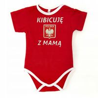 BODY ŚPIOCHY POLSKA POLSKI KIBICUJĘ Z MAMĄ 62cm