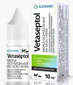 Eurowet VETASEPTOL 10 ml Krople do oczu i Nosa dla Psów i Kotów