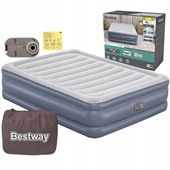 Dmuchany dla 2 osób dwuosobowy wysoki 200x150 wbudowaną pompką elektryczną