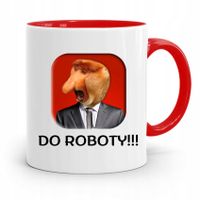 Kubek Czerwony Nosacz Janusz Do Roboty Prezent Z Nadrukiem Ze Zdjęciem