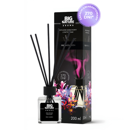 Dyfuzor Zapachowy z Patyczkami - FRESH GARDEN 200ml na Arena.pl