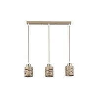 OPRAWA WISZĄCA E27 ELEN X3 50CM BEŻ ZŁOTA STAL LED