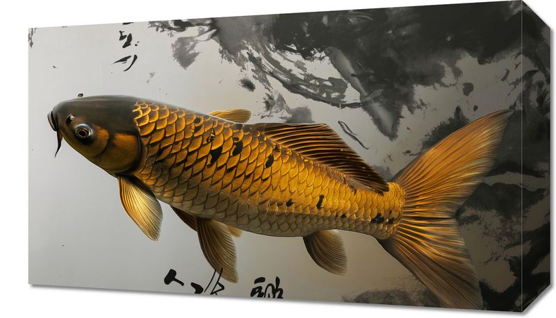 Obraz 50x30cm Spokojna Ryba Koi zdjęcie 1