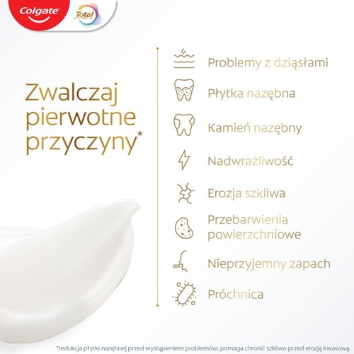 COLGATE TOTAL ORIGINAL PASTA DO ZĘBÓW MULTIOCHRONNA Z FLUOREM 20 ML na Arena.pl