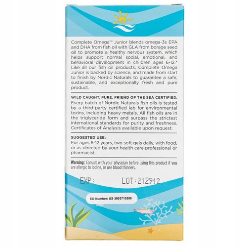 Nordic Naturals Complete Omega Junior 180 kapsułek na Arena.pl