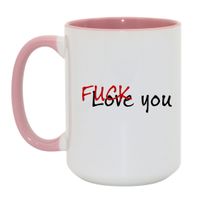 Duży Biało-Różowy 450 ml