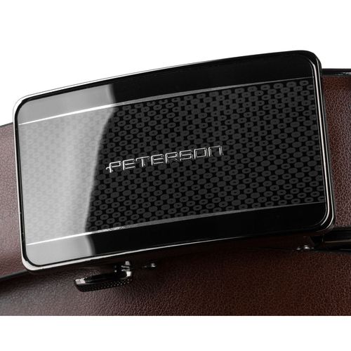 brązowy pasek męski z automatyczną klamrą wykonany na Arena.pl