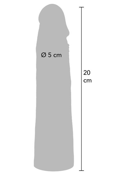 Penis Sleeve Liquid Silicone 20 Cm zdjęcie 9