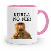 Kubek Różowy Nosacz Janusz Kurła No Nie Prezent Z Nadrukiem Ze Zdjęciem